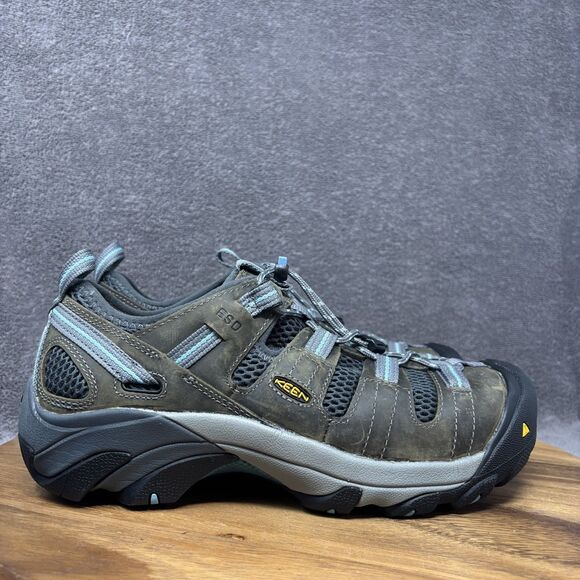 NEW Keen Utility Atlanta Cool Low Women's 10 W WIDE Brown Steel Toe Work Shoes - Picture 1 of 10